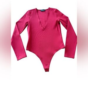 Aritzia Ten by Babaton bodysuit in Red